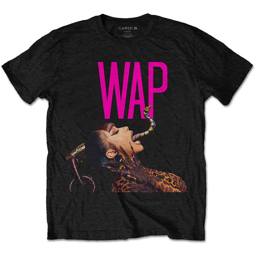 Cardi B Unisex T-Shirt: Dripping Snake (Black)