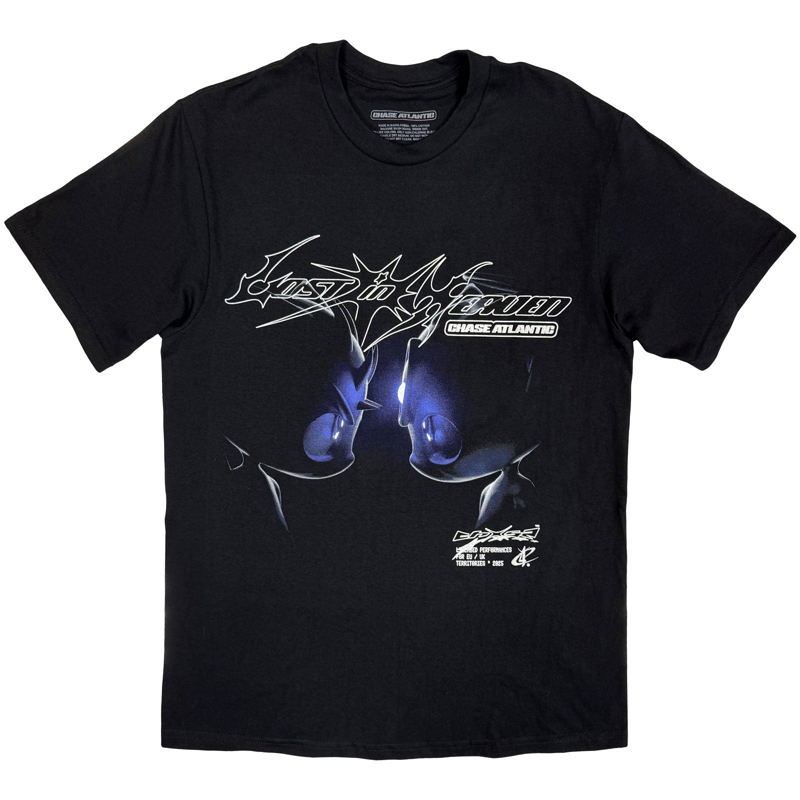 Chase Atlantic Unisex T-Shirt: Head-To-Head European Tour '25 (Black) (Ex-Tour)
