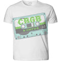 CBGB Unisex Sublimation T-Shirt: Tape (White)