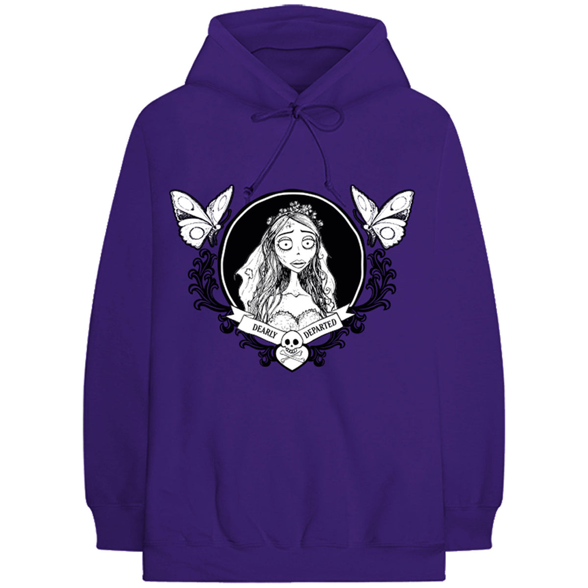 Corpse Bride Unisex Pullover Hoodie: Dearly Departed (Purple)