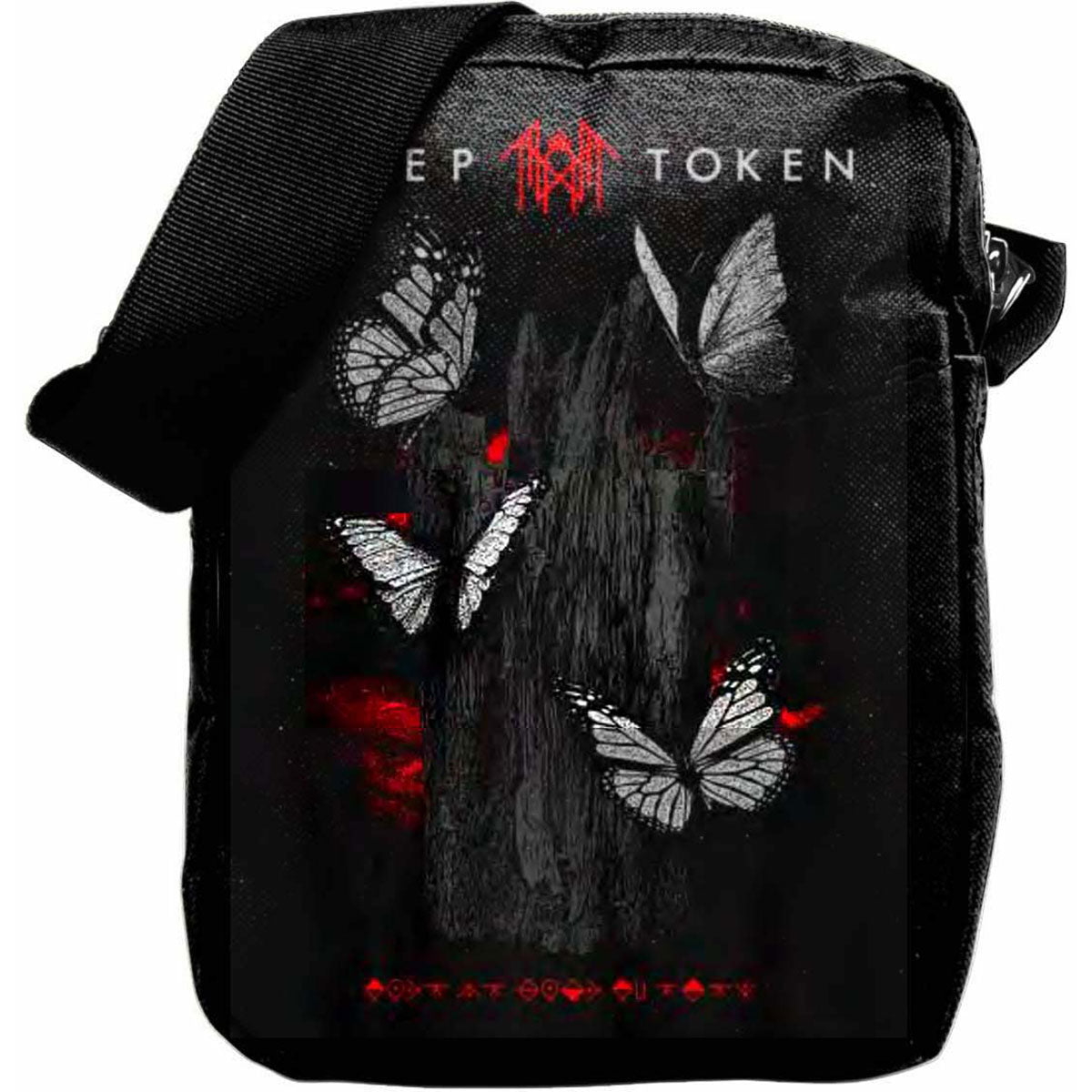 Sleep Token Crossbody Bag: Butterflies (Black)