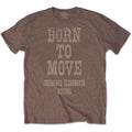 Creedence Clearwater Revival Unisex T-Shirt: Born To Move (Chestnut Brown)