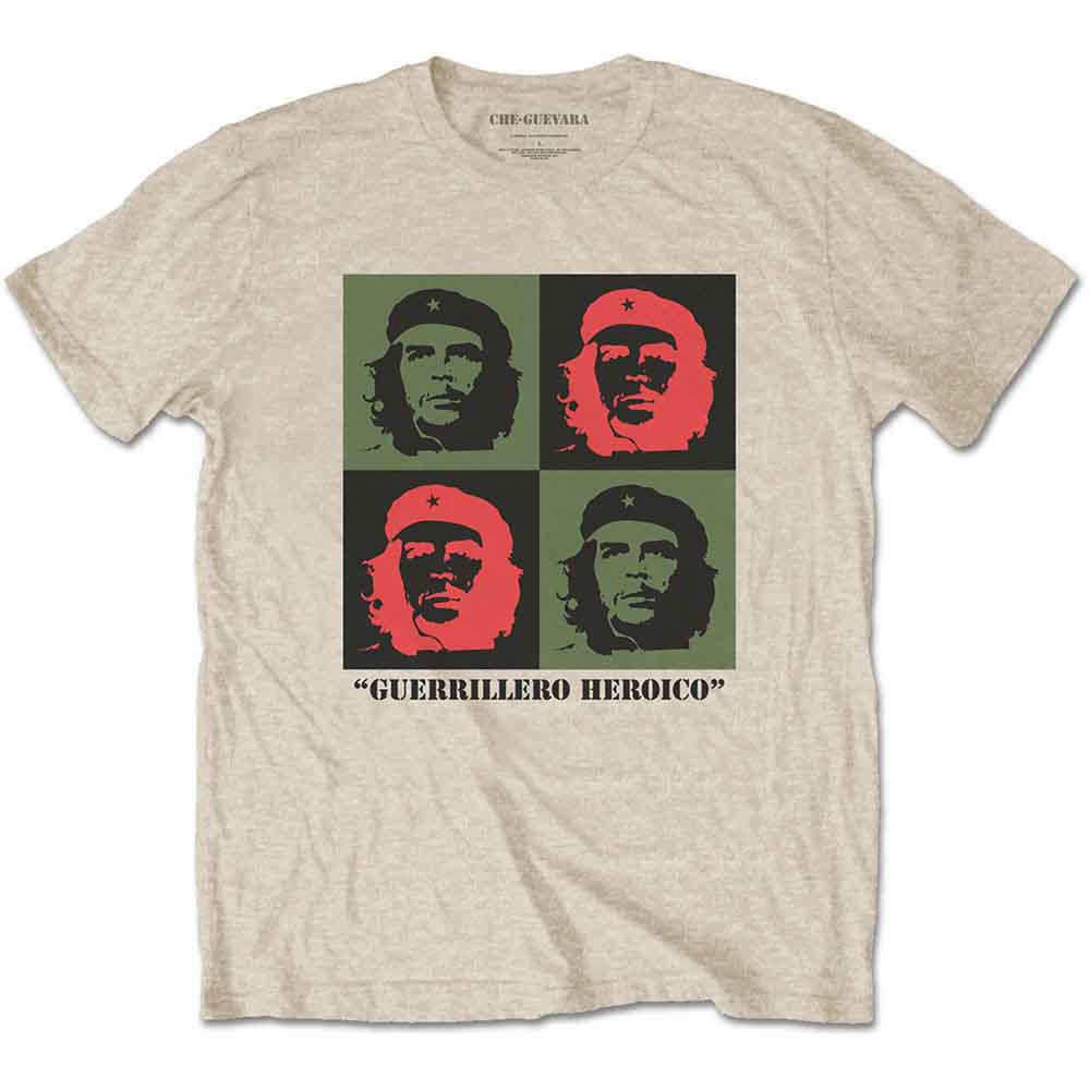 Che Guevara Unisex T-Shirt: Blocks (Sand)
