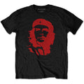 Che Guevara Unisex T-Shirt: Red on Black (Black)