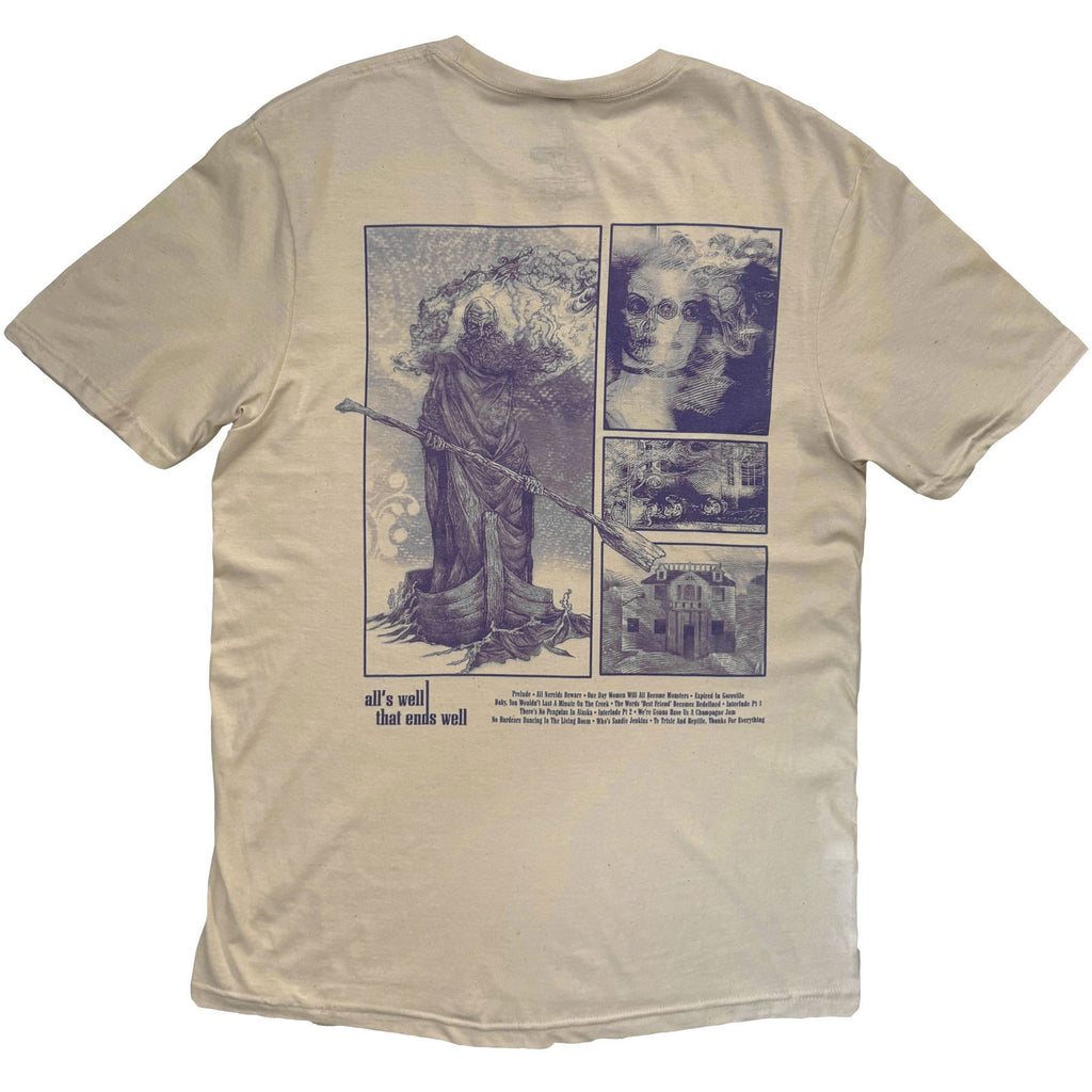 Chiodos Unisex T-Shirt: AWTEW Album Art (Natural) (Back Print)