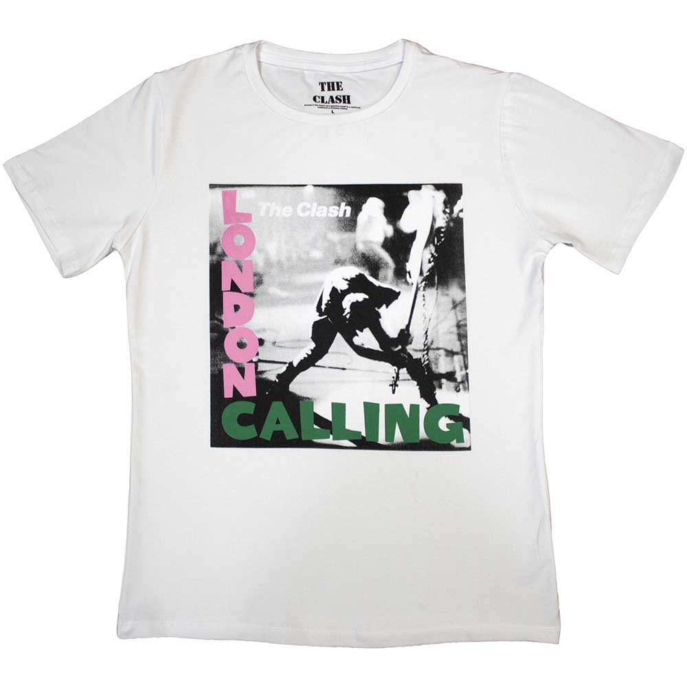 The Clash Ladies T-Shirt: London Calling (White)