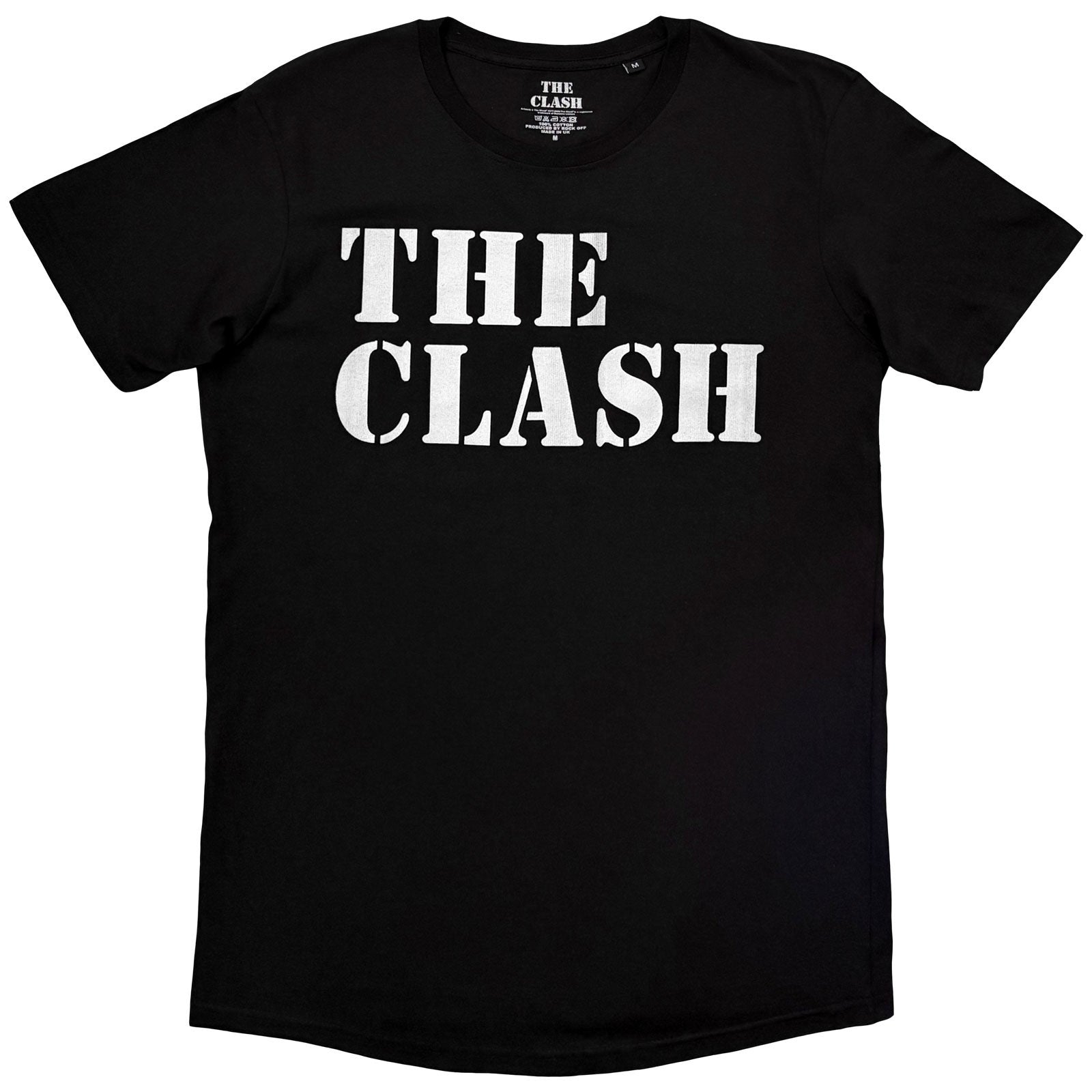 The Clash Unisex T-Shirt: Stencil Logo (Black)