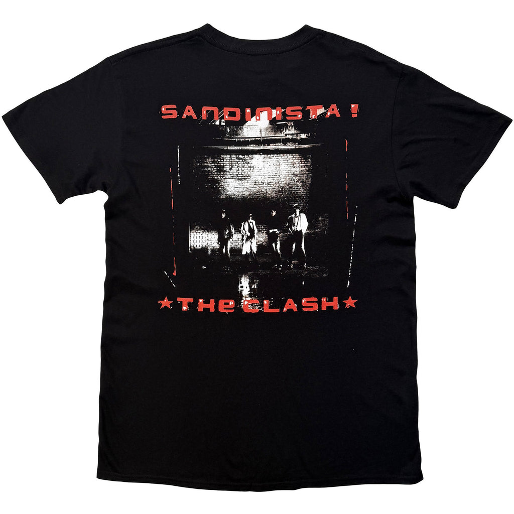 The Clash Unisex T-Shirt: Sandinista (Black) (Back Print)