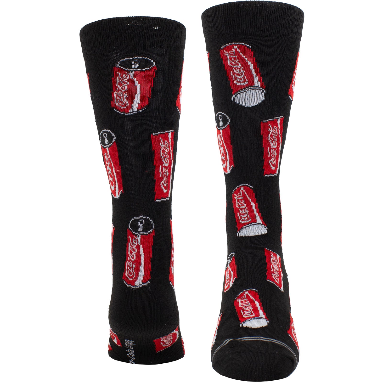 Coca-Cola Unisex Crew Socks: Coke Cans (Black)  (UK Size 6.5 - 11)