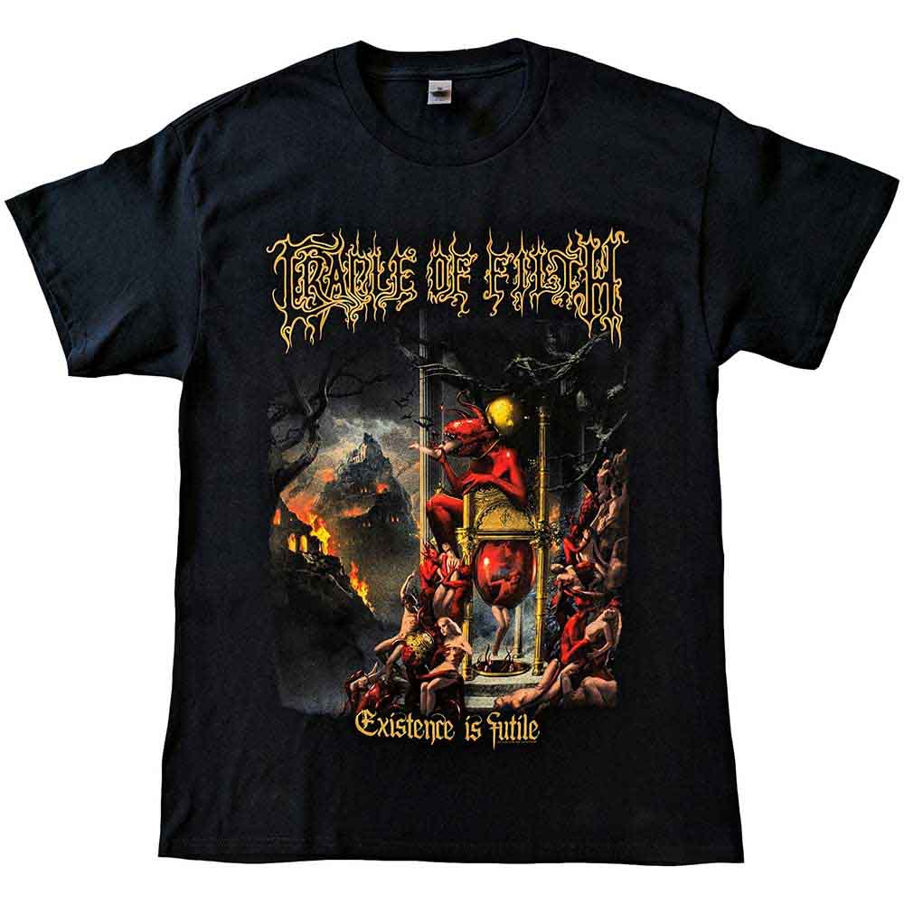 Cradle Of Filth Unisex T-Shirt: Existence is Futile (Black) (Back Print)