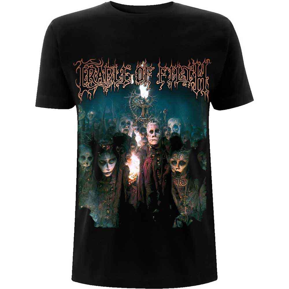 Cradle Of Filth Unisex T-Shirt: Trouble & Their Double Lives (Black) (Back Print)