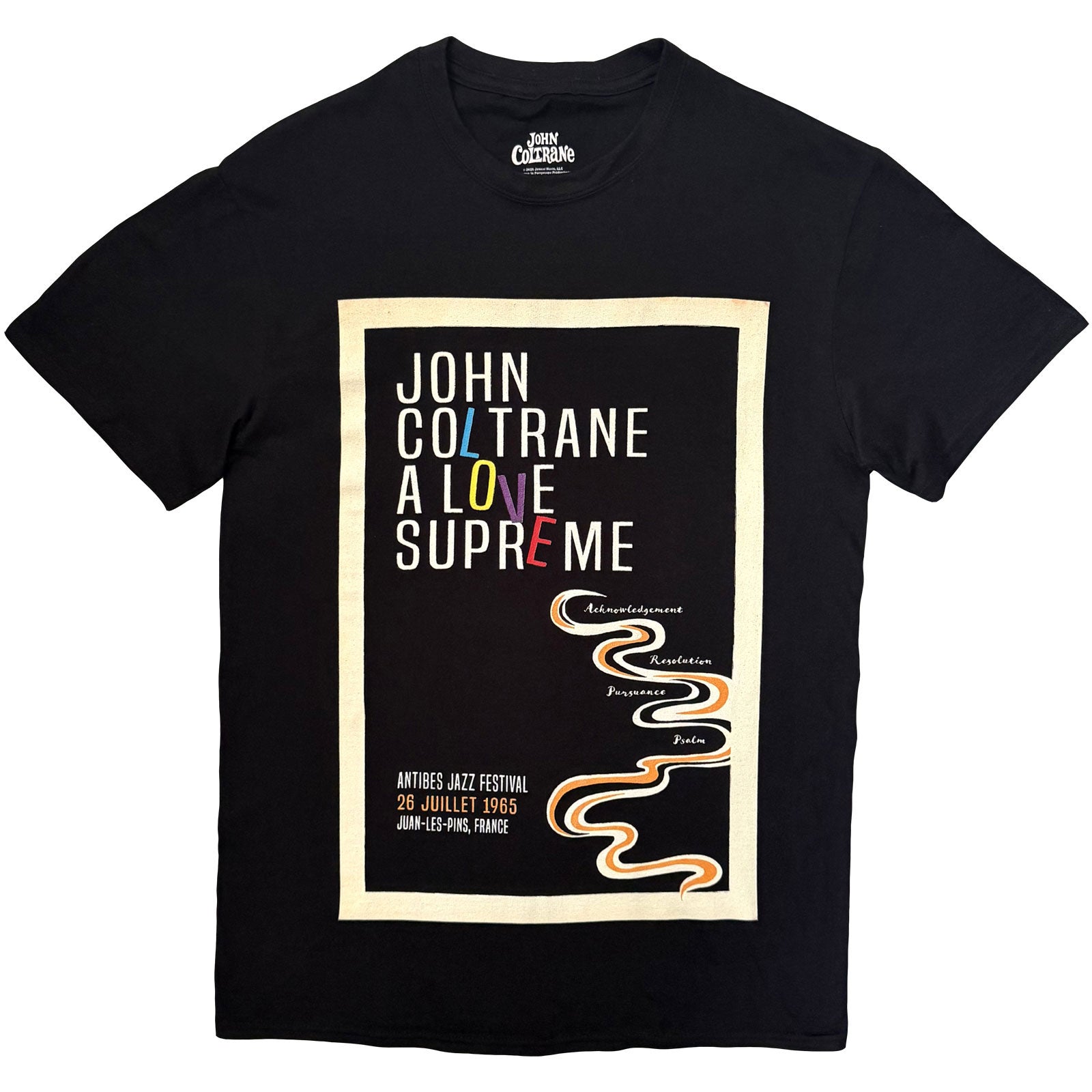 John Coltrane Unisex T-Shirt: A Love Supreme (Black)
