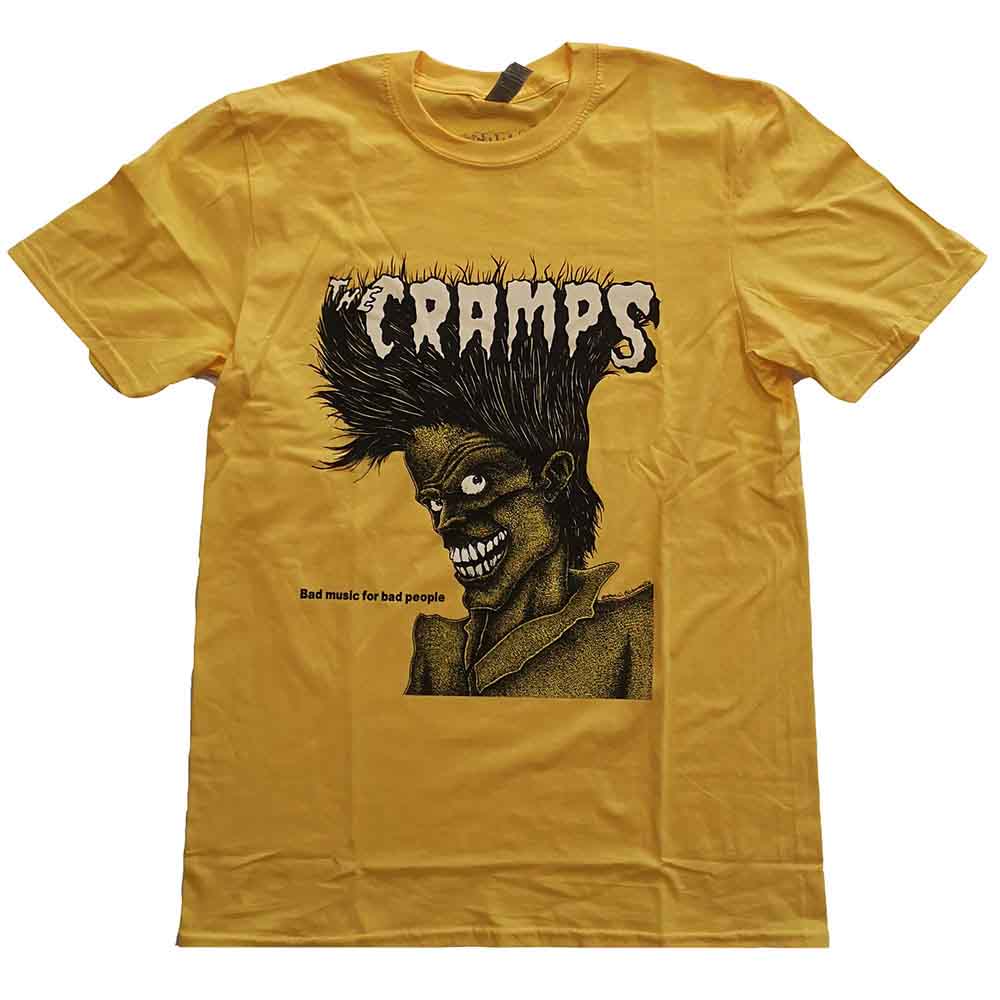 The Cramps Unisex T-Shirt: Bad Music (Yellow)