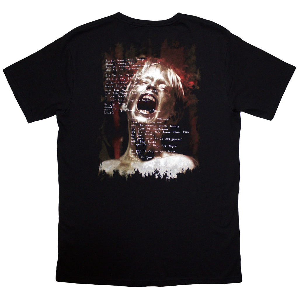 The Cranberries Unisex T-Shirt: Zombie Dolores (Black) (Back Print)