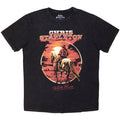 Chris Stapleton Unisex Stone Wash T-Shirt: White Horse (Black)