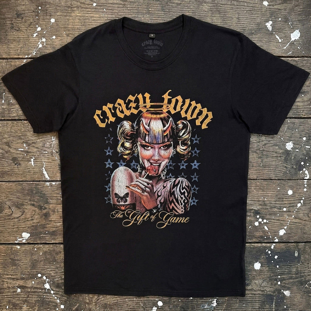 Crazy Town Unisex Premium Carbon T-Shirt: The Gift Of Game (Black)