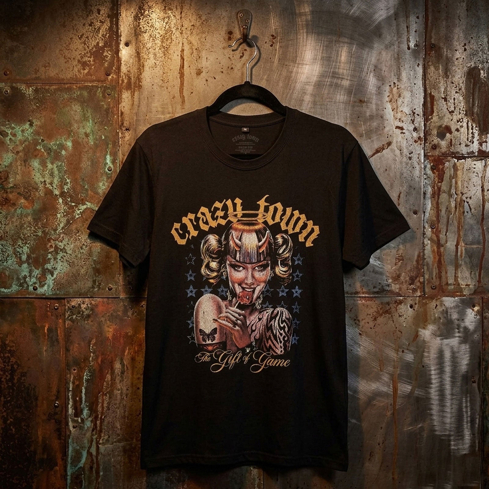 Crazy Town Unisex Premium Carbon T-Shirt: The Gift Of Game (Black)