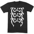 The Cult Unisex T-Shirt: Repeating Logo (Black)