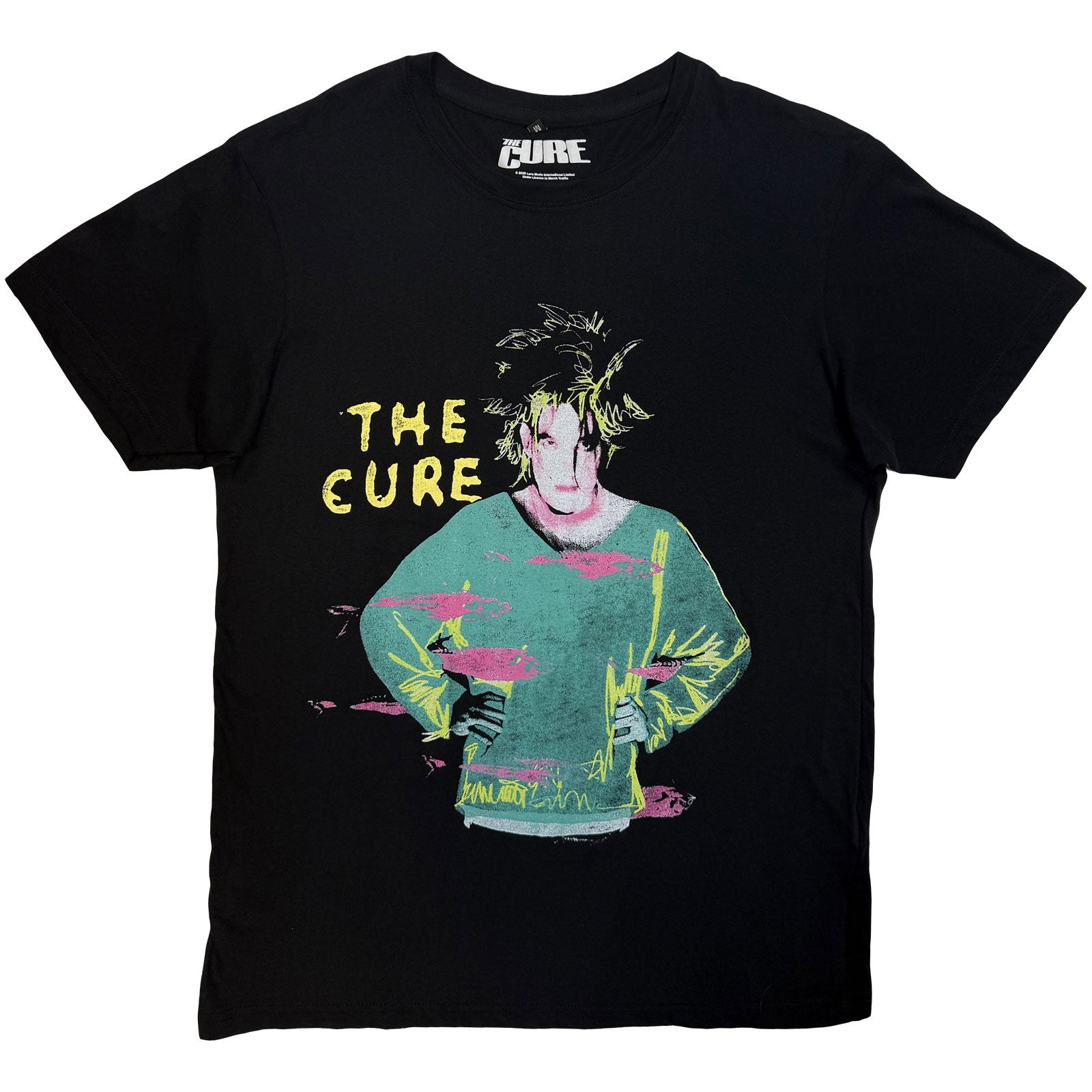 The Cure Unisex Premium Carbon T-Shirt: Beach Party Tour '86 (Black) (Back Print)