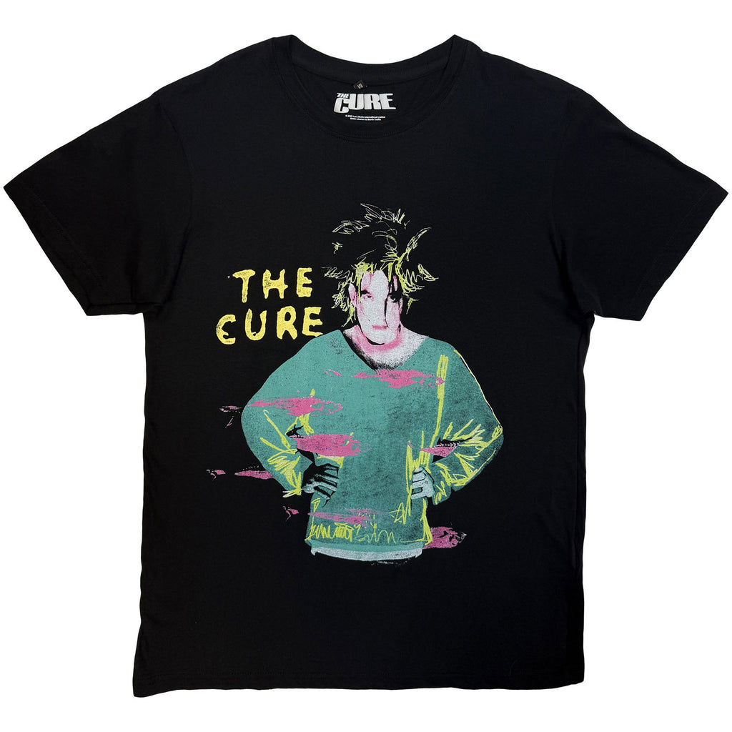 The Cure Unisex Premium Carbon T-Shirt: Beach Party Tour '86 (Black) (Back Print)