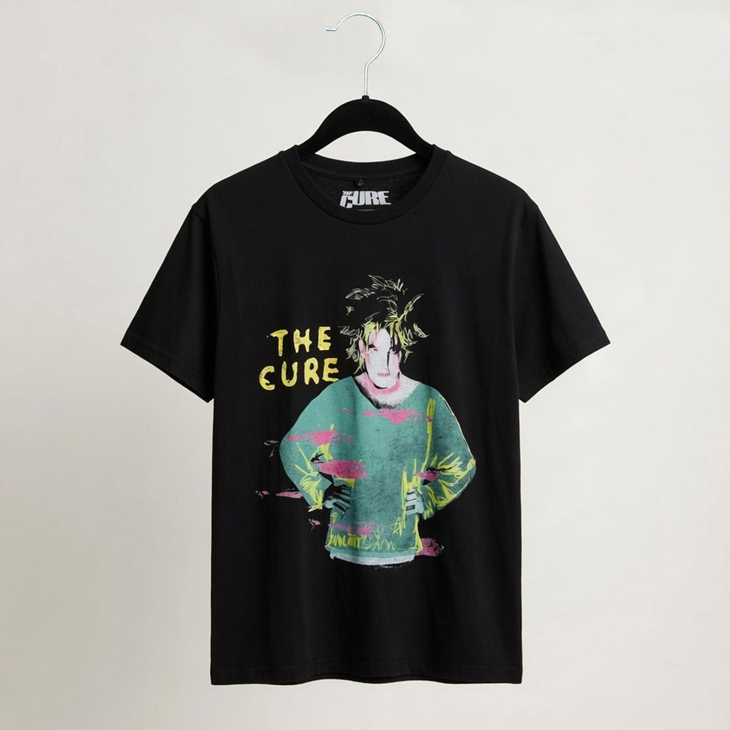 The Cure Unisex Premium Carbon T-Shirt: Beach Party Tour '86 (Black) (Back Print)