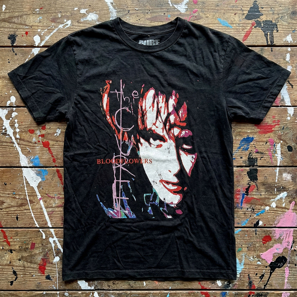 The Cure Unisex Premium Carbon T-Shirt: Bloodflowers Tour '00 (Black) (Back Print)