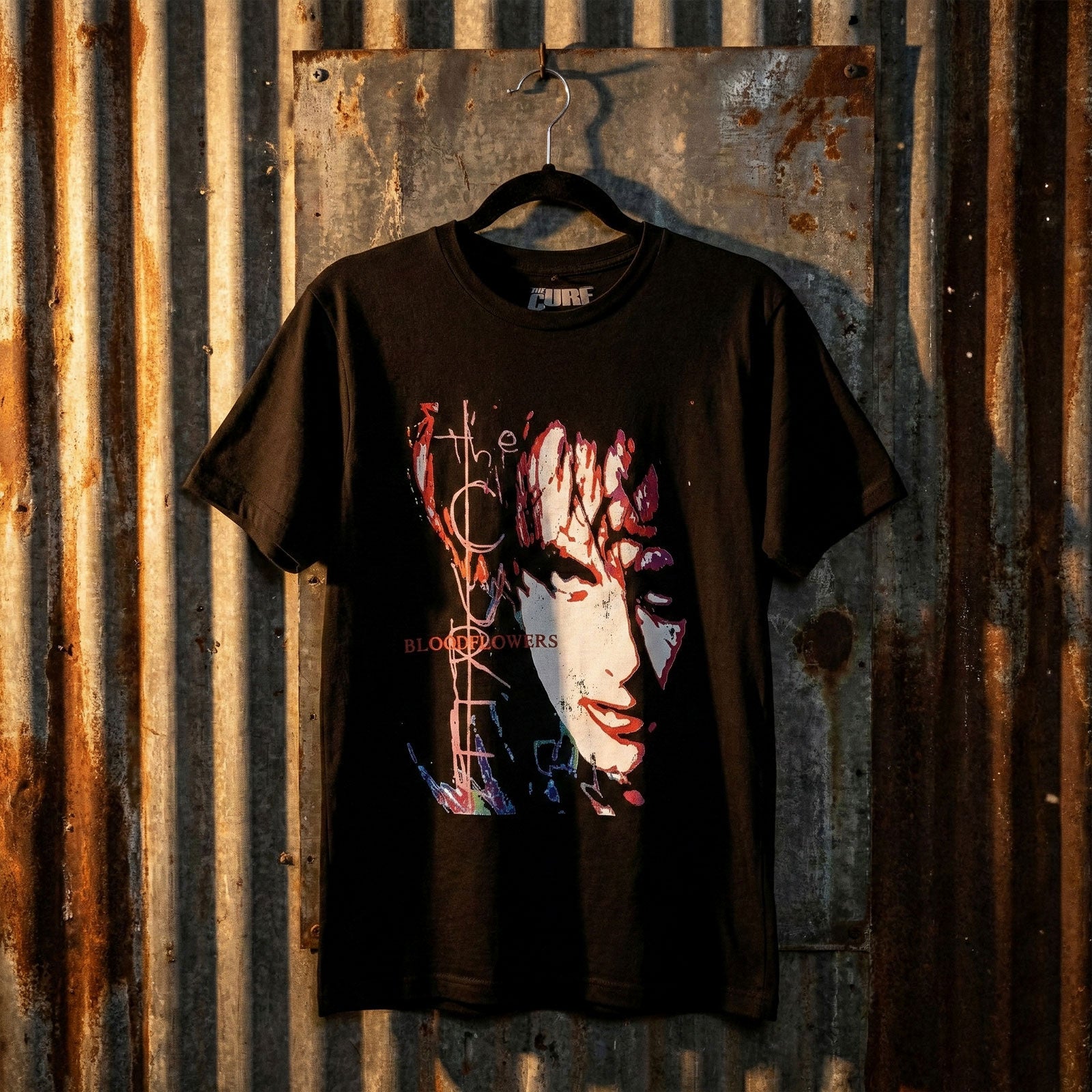 The Cure Unisex Premium Carbon T-Shirt: Bloodflowers Tour '00 (Black) (Back Print)