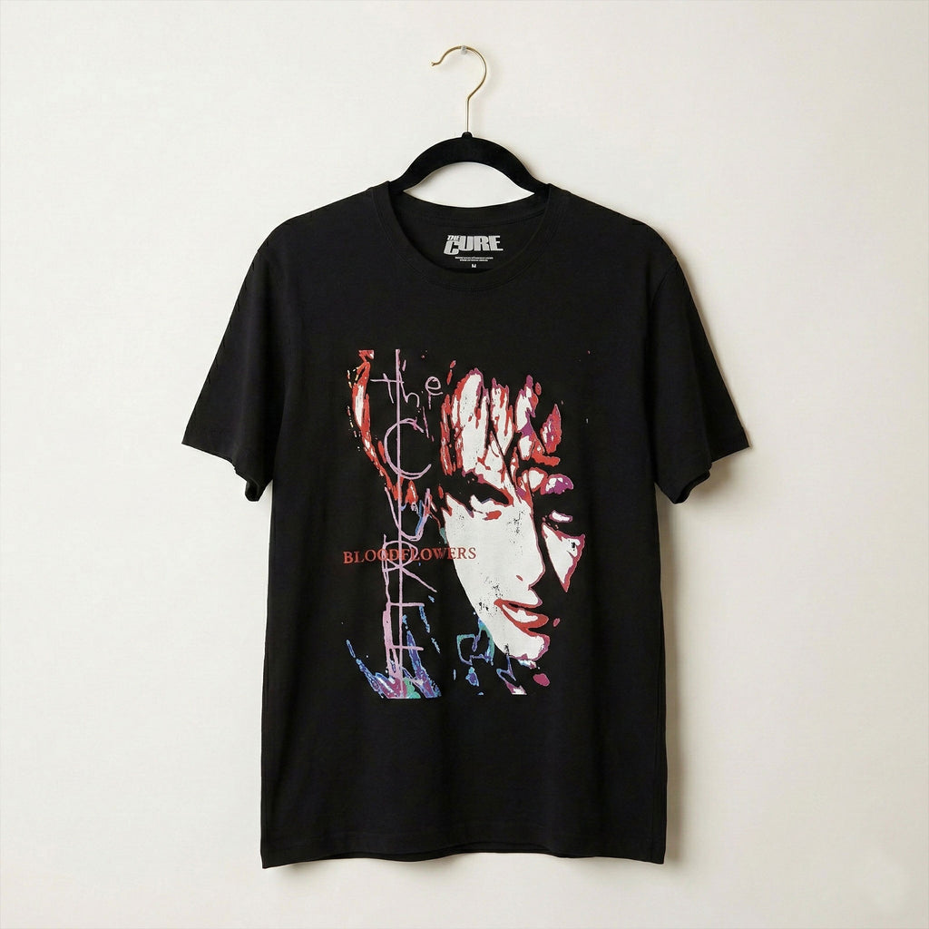 The Cure Unisex Premium Carbon T-Shirt: Bloodflowers Tour '00 (Black) (Back Print)