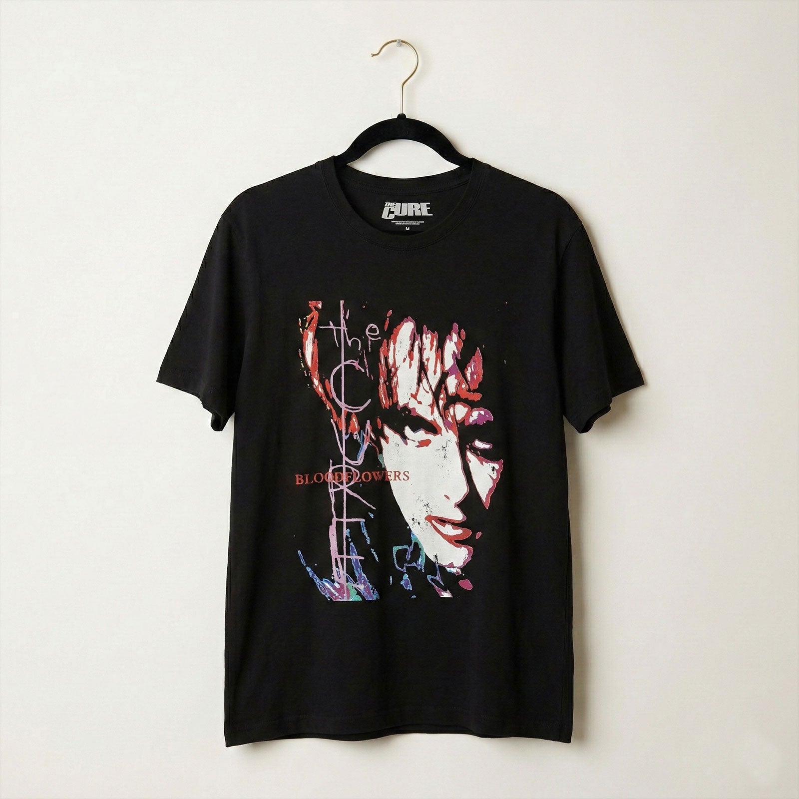 The Cure Unisex Premium Carbon T-Shirt: Bloodflowers Tour '00 (Black) (Back Print)