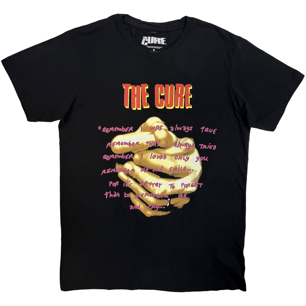 The Cure Unisex Premium Carbon T-Shirt: Praying Hands Treasure Lyric (Black)
