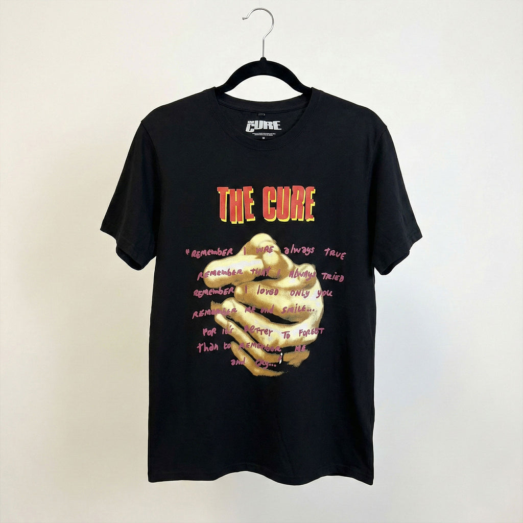 The Cure Unisex Premium Carbon T-Shirt: Praying Hands Treasure Lyric (Black)