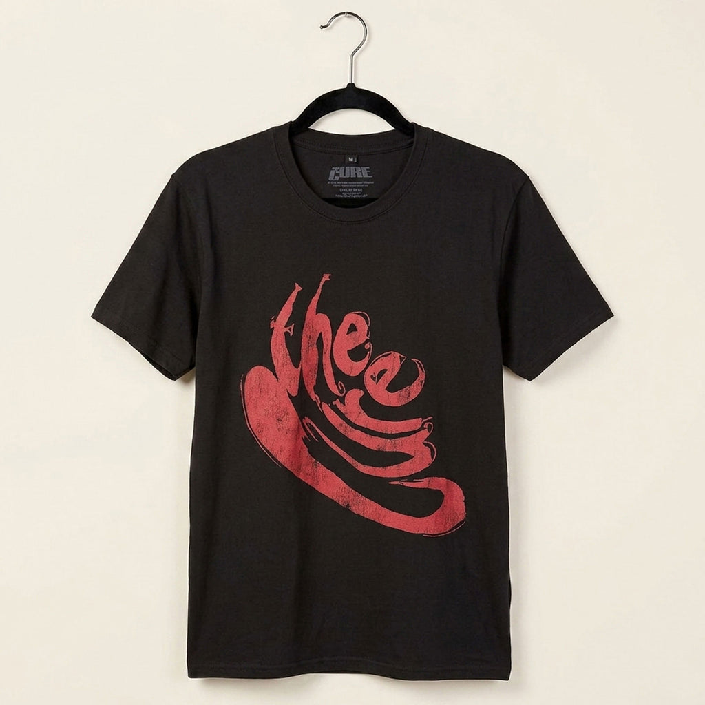 The Cure Unisex Premium Carbon T-Shirt: Swirl Logo (Black)