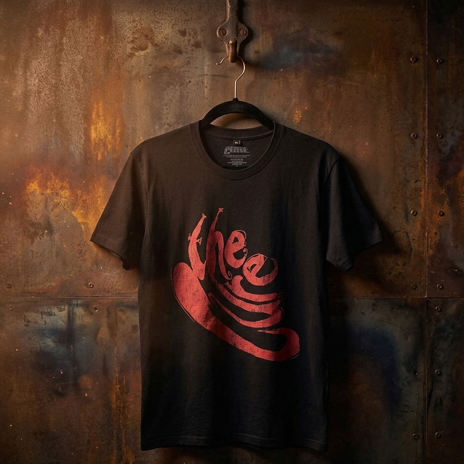 The Cure Unisex Premium Carbon T-Shirt: Swirl Logo (Black)