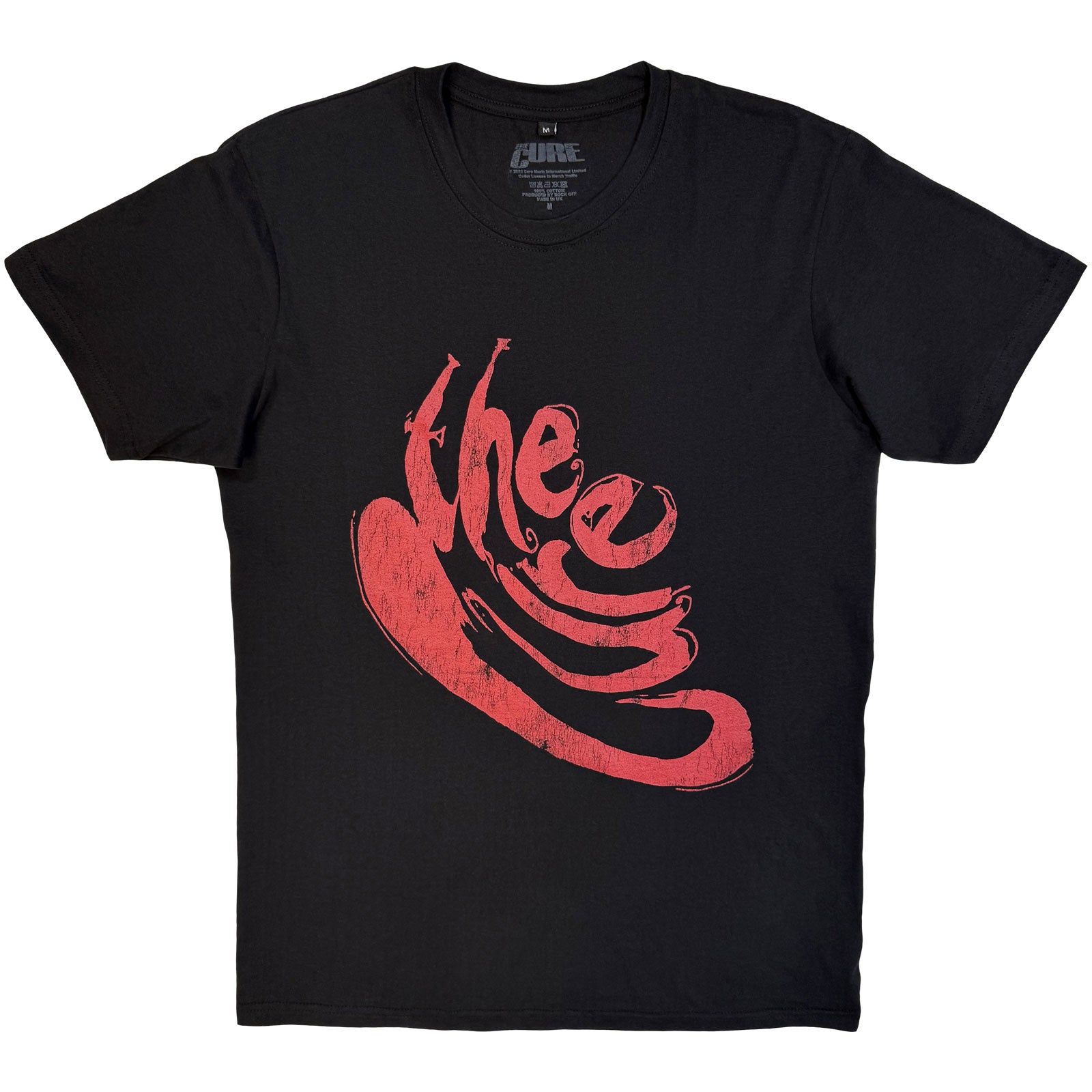 The Cure Unisex Premium Carbon T-Shirt: Swirl Logo (Black)