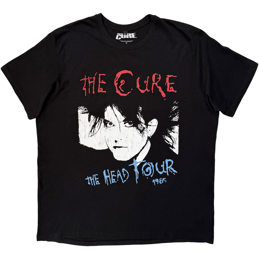 The Cure Unisex Premium Carbon T-Shirt: The Head Tour '85 (Black) (Back Print)