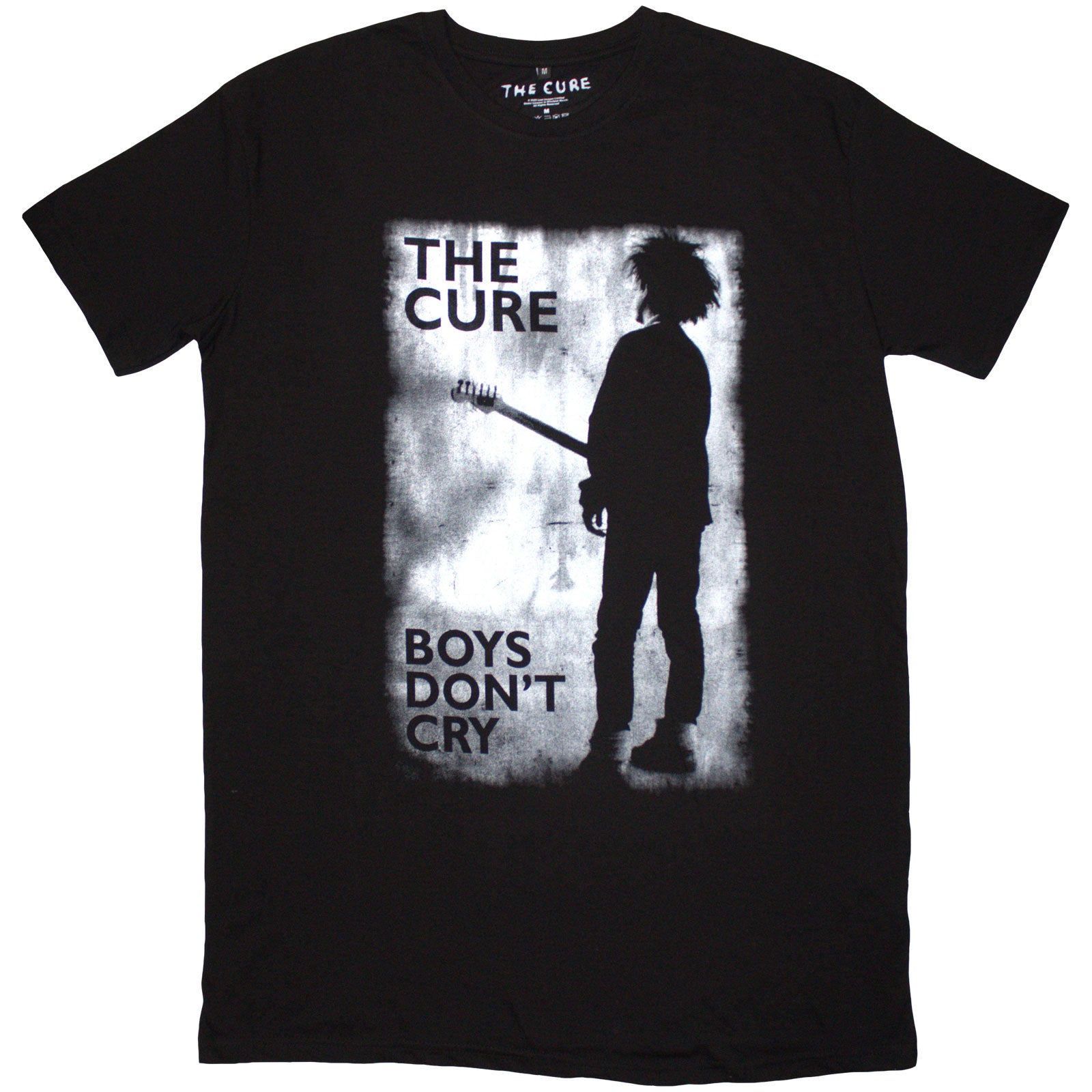 The Cure Ladies T-Shirt Dress: Boys Don't Cry B&W (Black)