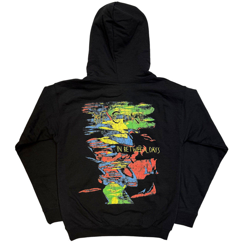 The Cure Unisex Pullover Hoodie: In Between Days (Black) (Back Print)