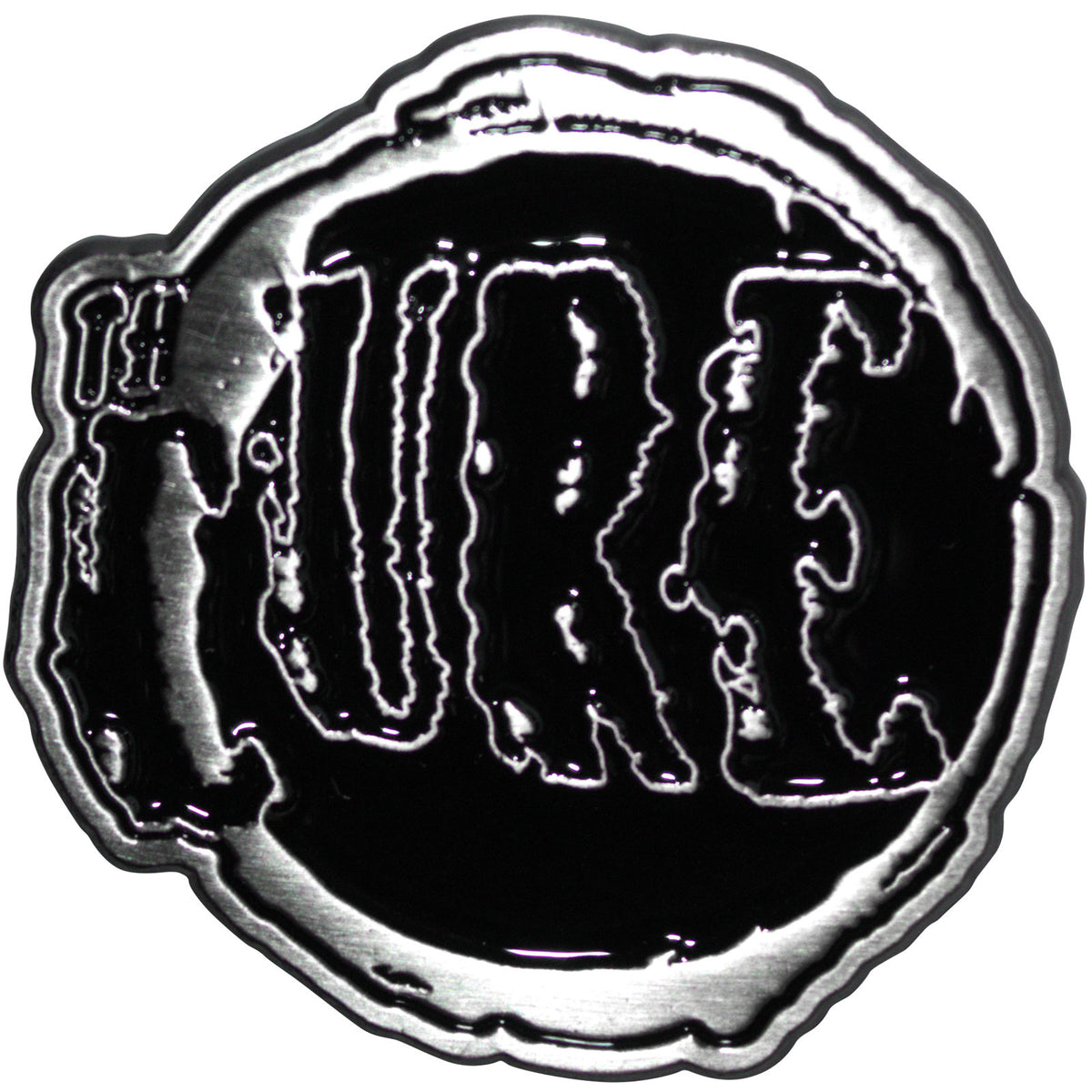 The Cure Pin Badge: Circle Logo
