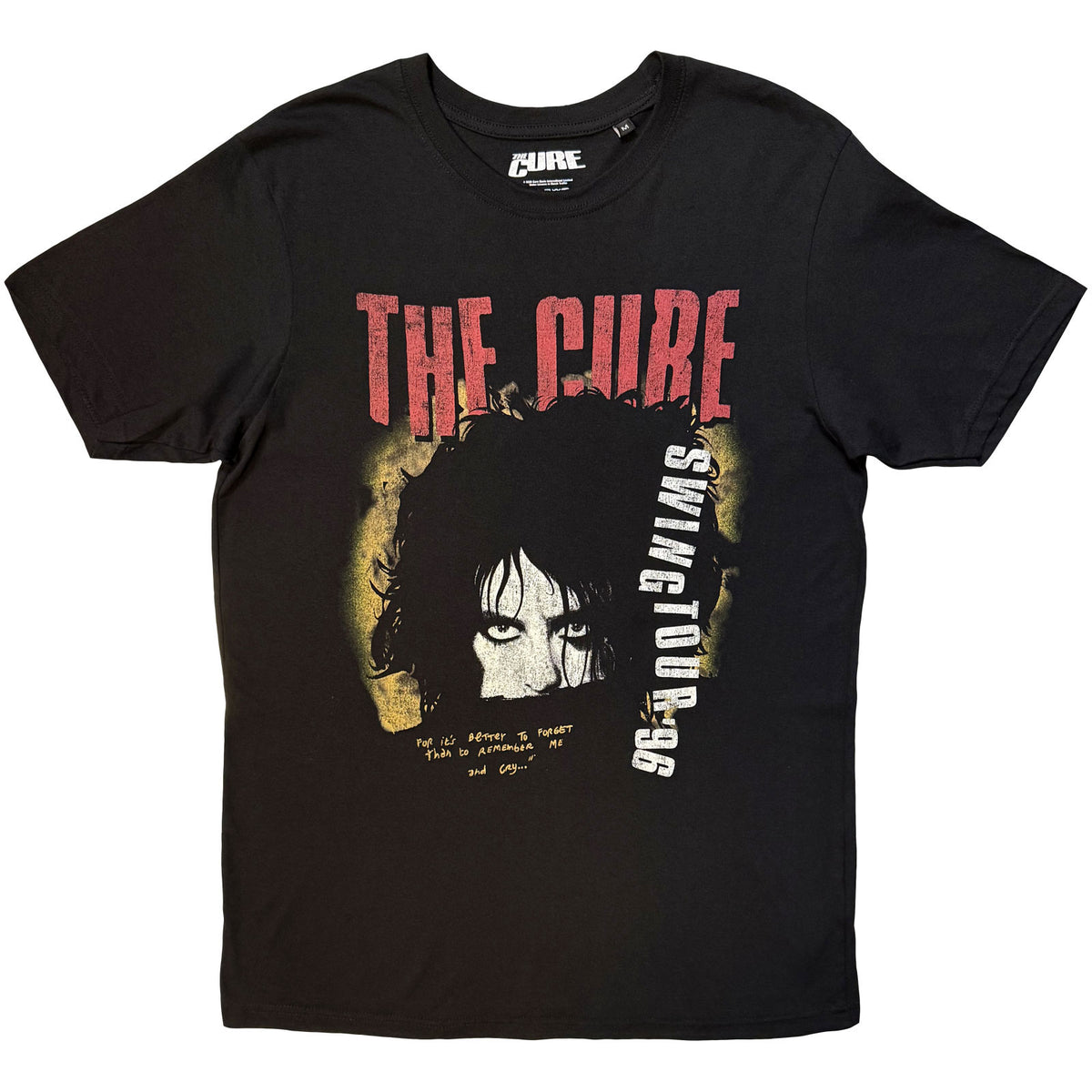 The Cure Unisex T-Shirt: Swing Tour '96 (Black) (Back Print)
