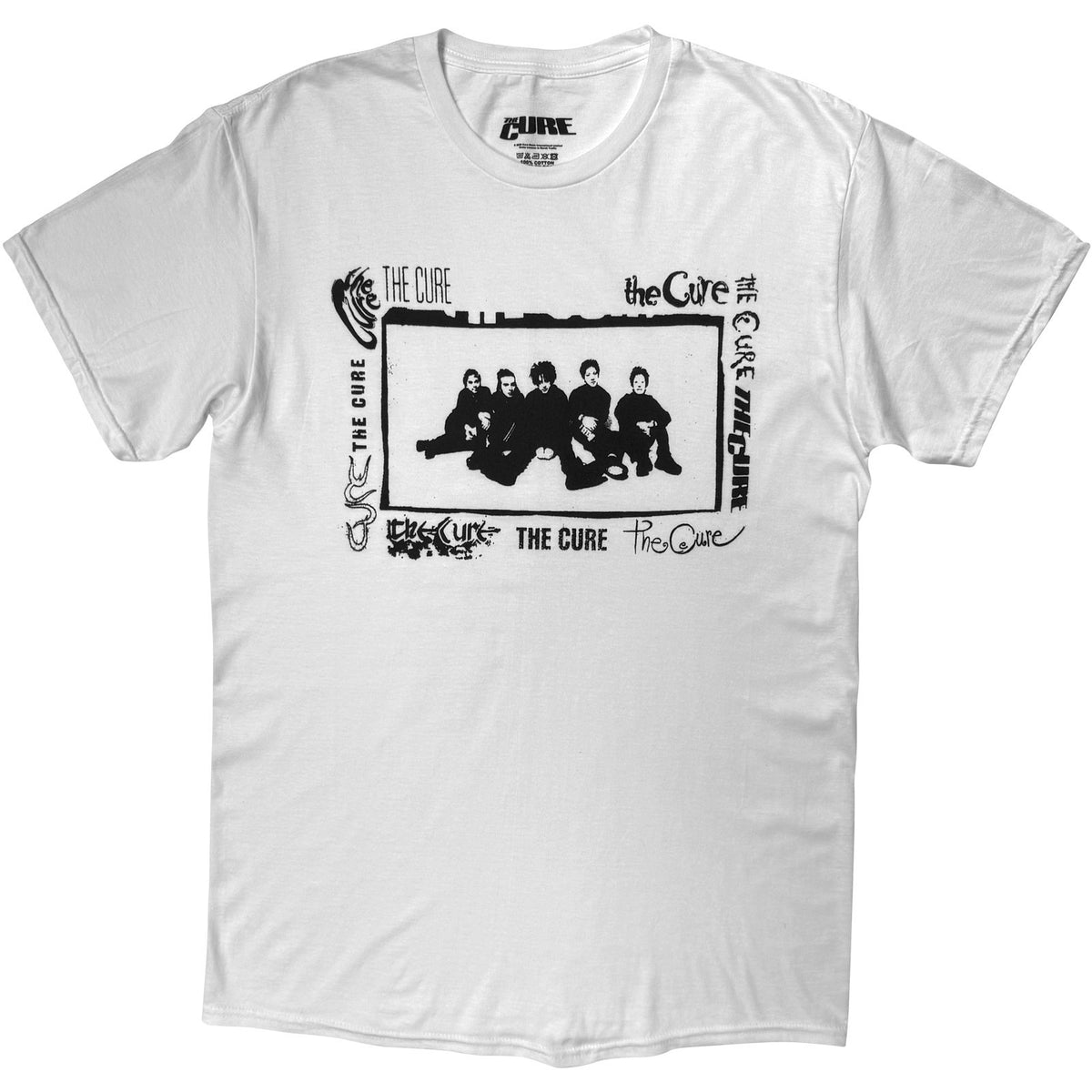 The Cure Unisex T-Shirt: Mono Group Photo (White)