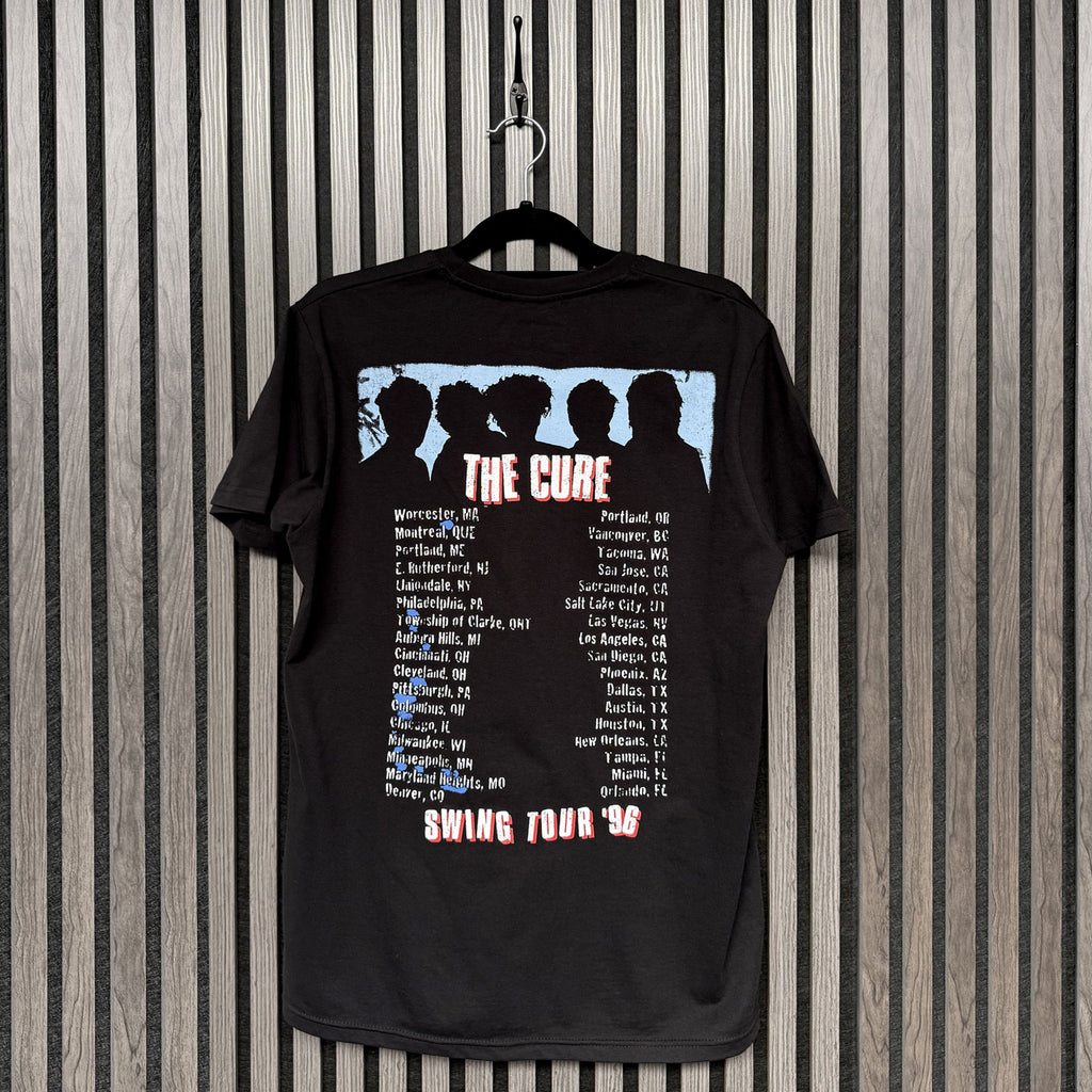 The Cure Unisex Unplugged T-Shirt: Swing Tour '96 (Black) (Back Print)