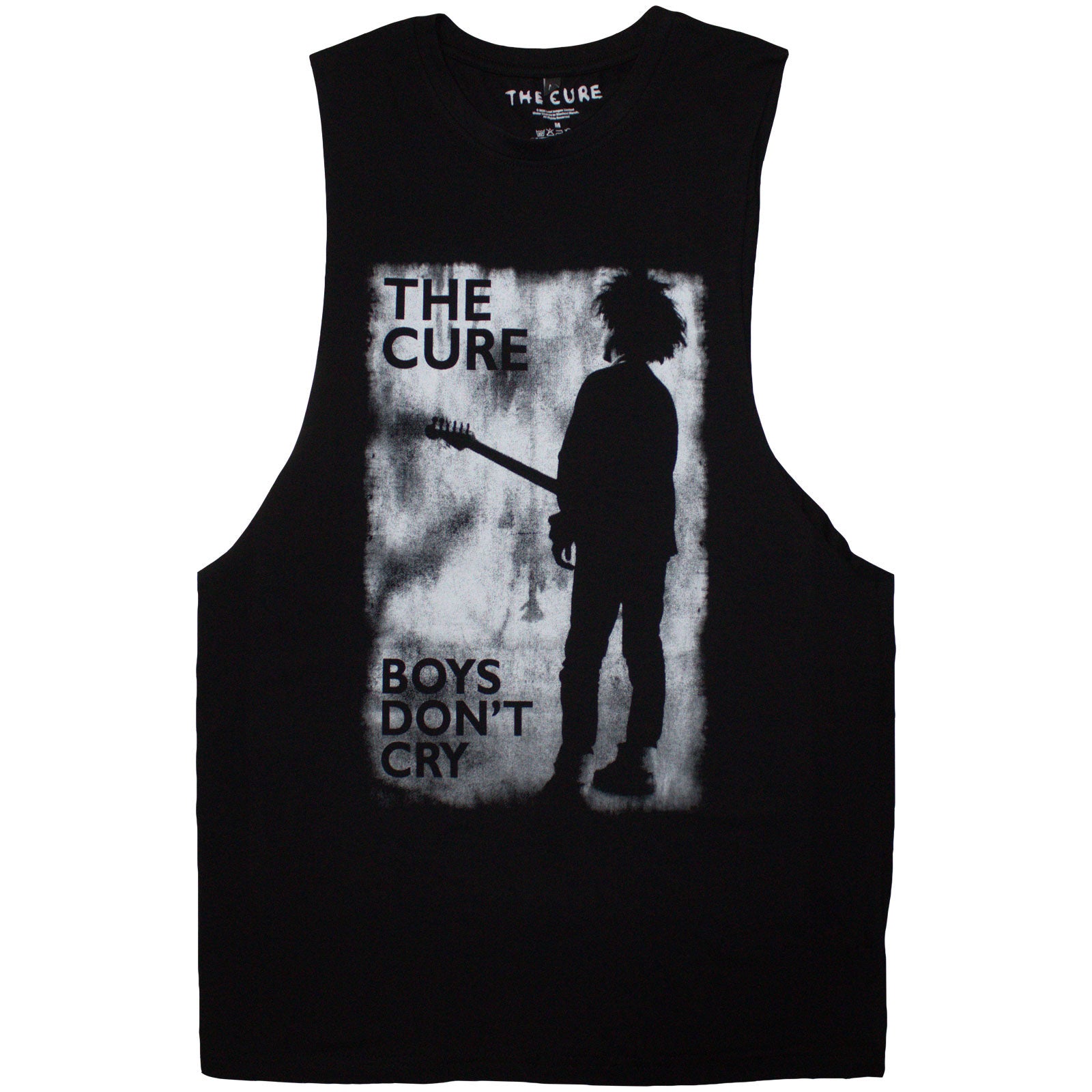 The Cure Unisex Vest T-Shirt: Boys Don't Cry B&W (Black)