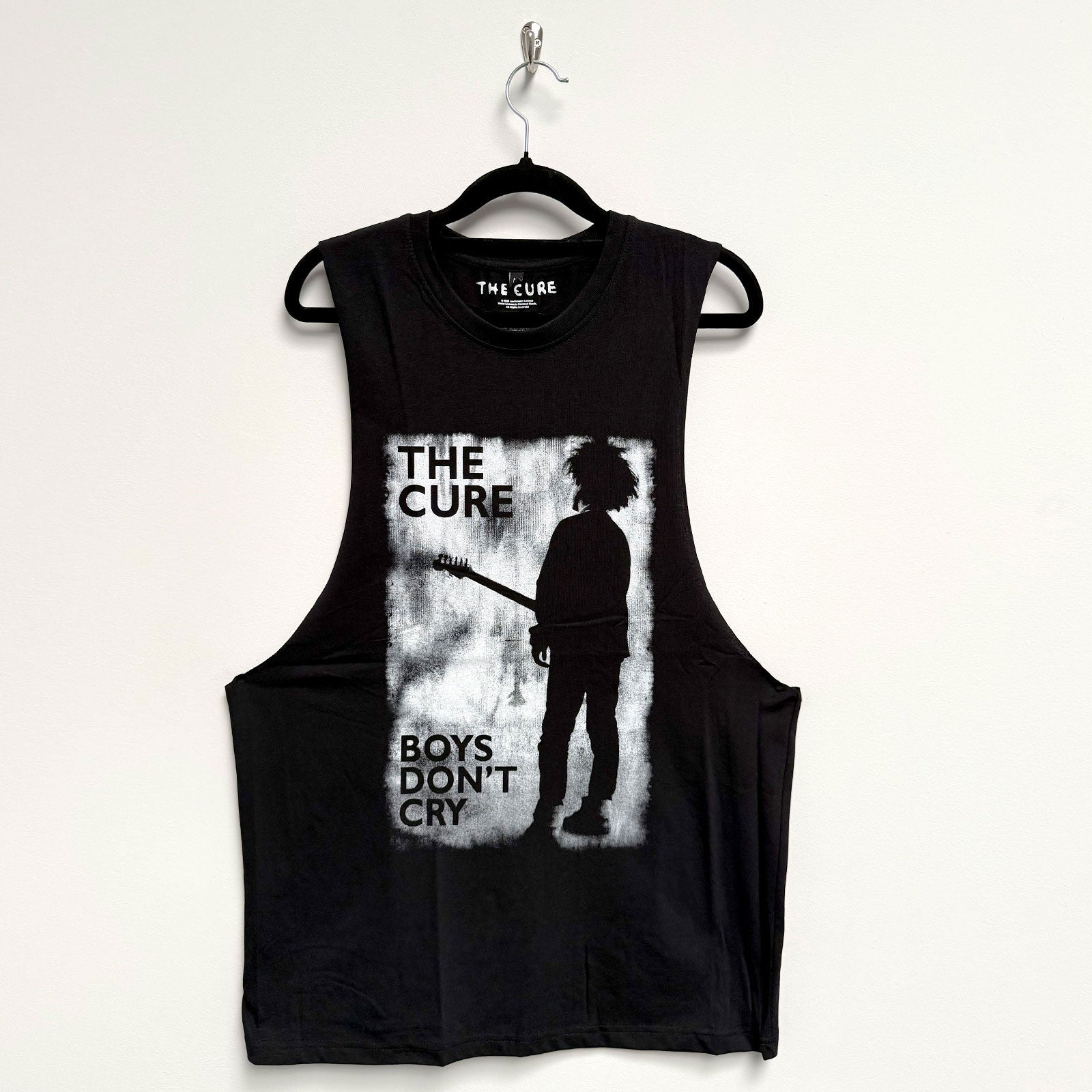 The Cure Unisex Vest T-Shirt: Boys Don't Cry B&W (Black)
