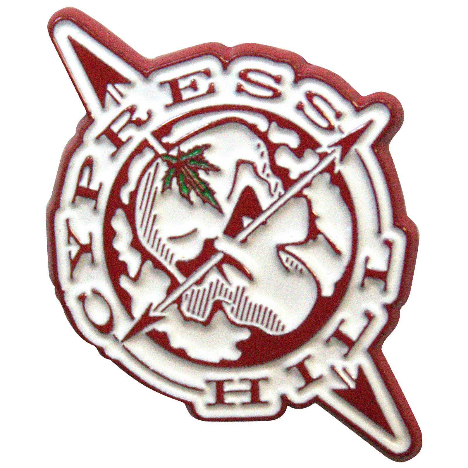 Cypress Hill Pin Badge: Skull Compass