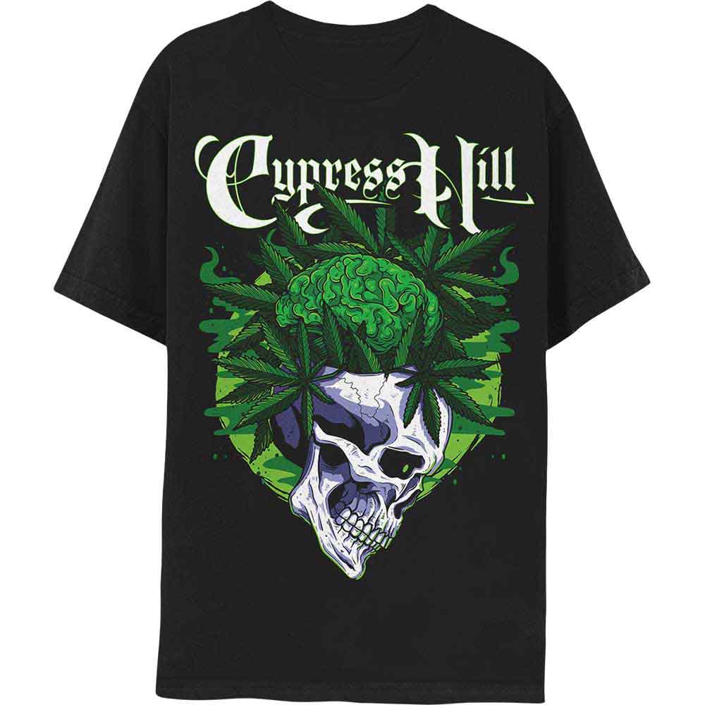 Cypress Hill Unisex T-Shirt: Insane In The Brain (Black) (Back Print)