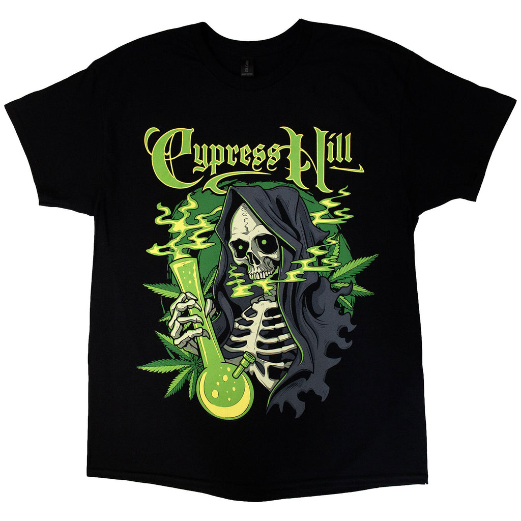 Cypress Hill Unisex T-Shirt: Skull Bong (Black)