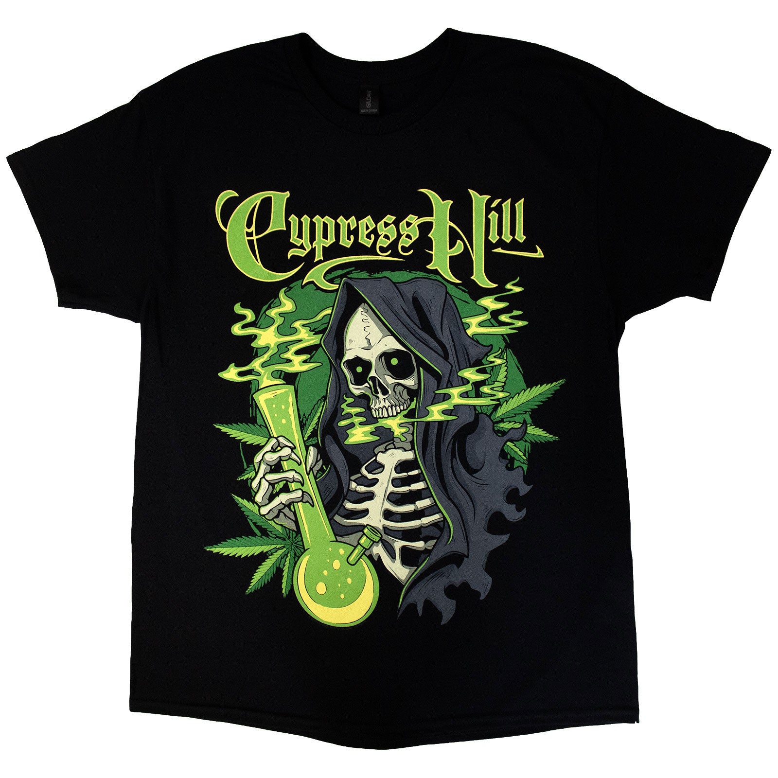 Cypress Hill Unisex T-Shirt: Skull Bong (Black)