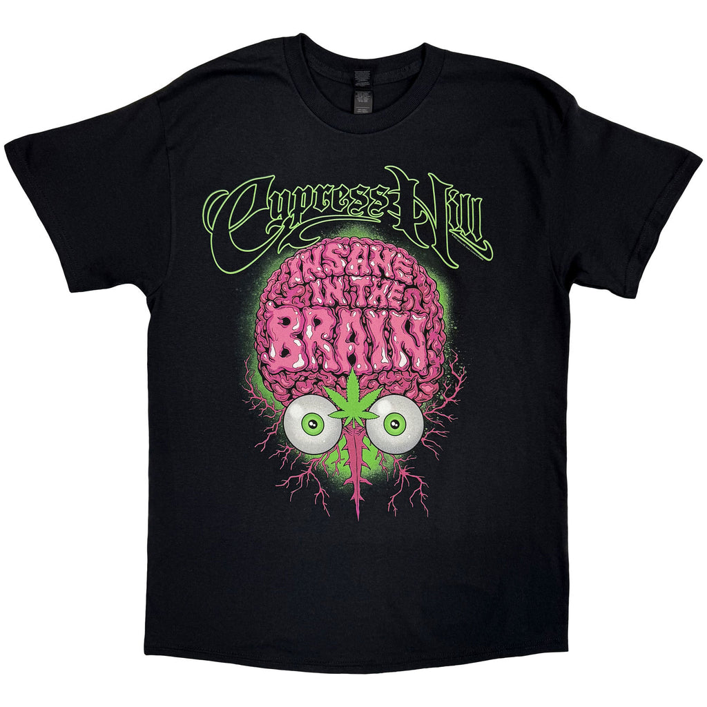 Cypress Hill Unisex T-Shirt: Insane In The Brain EU Tour '25 (Black) (Ex-Tour)