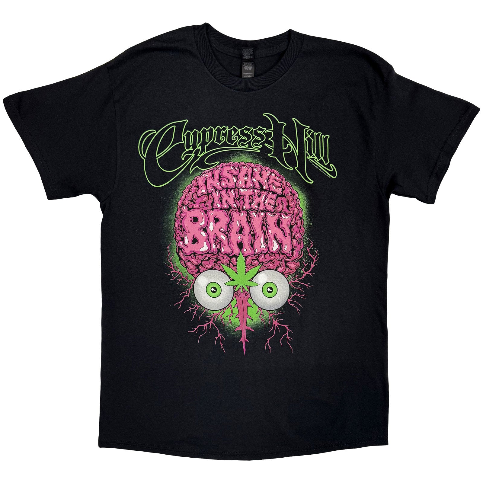 Cypress Hill Unisex T-Shirt: Insane In The Brain EU Tour '25 (Black) (Ex-Tour)