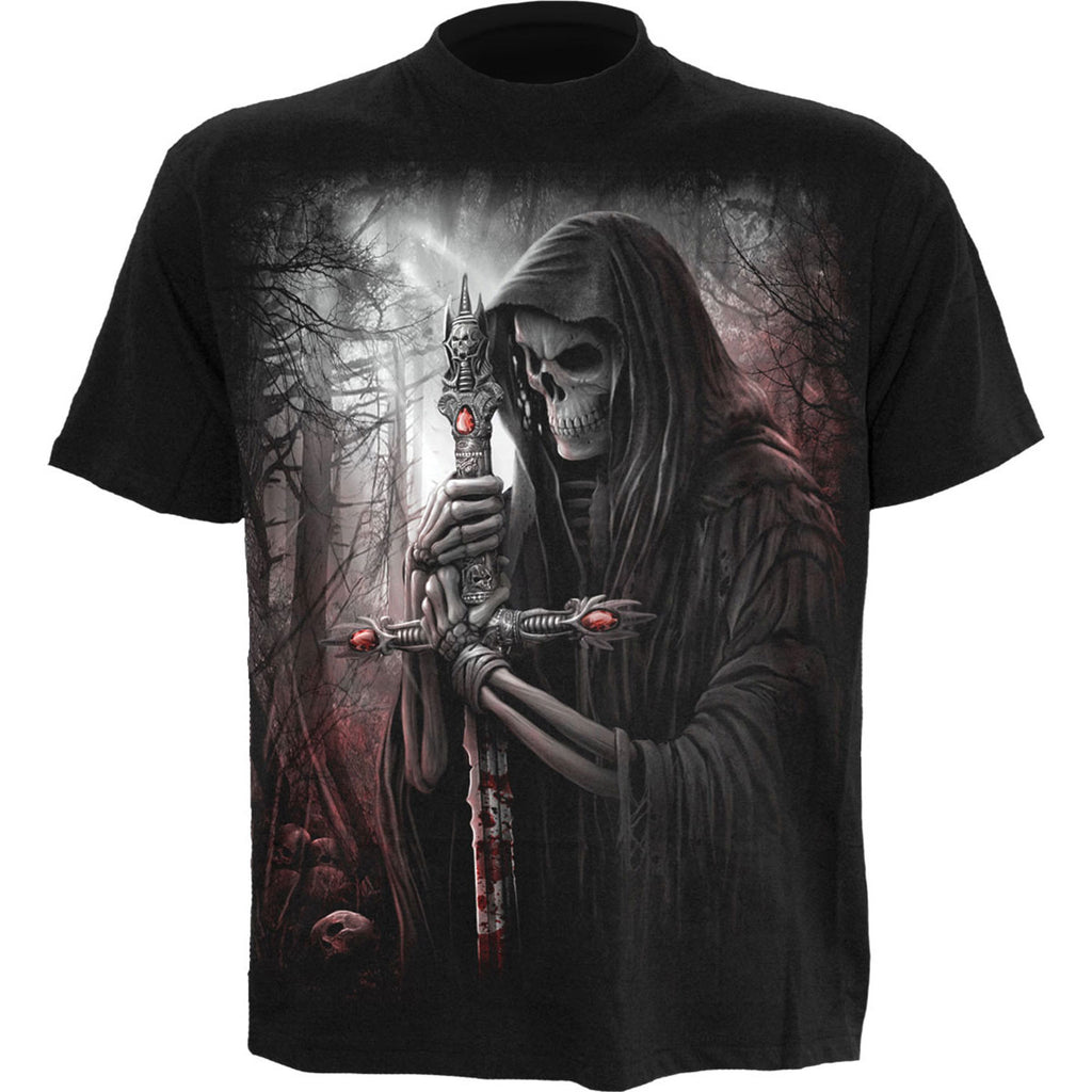 Spiral Unisex T-Shirt: Soul Searcher (Black) (Back Print)